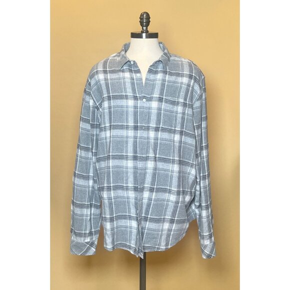 Gray plaid flannel - Picture 1 of 6